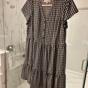 LOFT Plaid Sundress